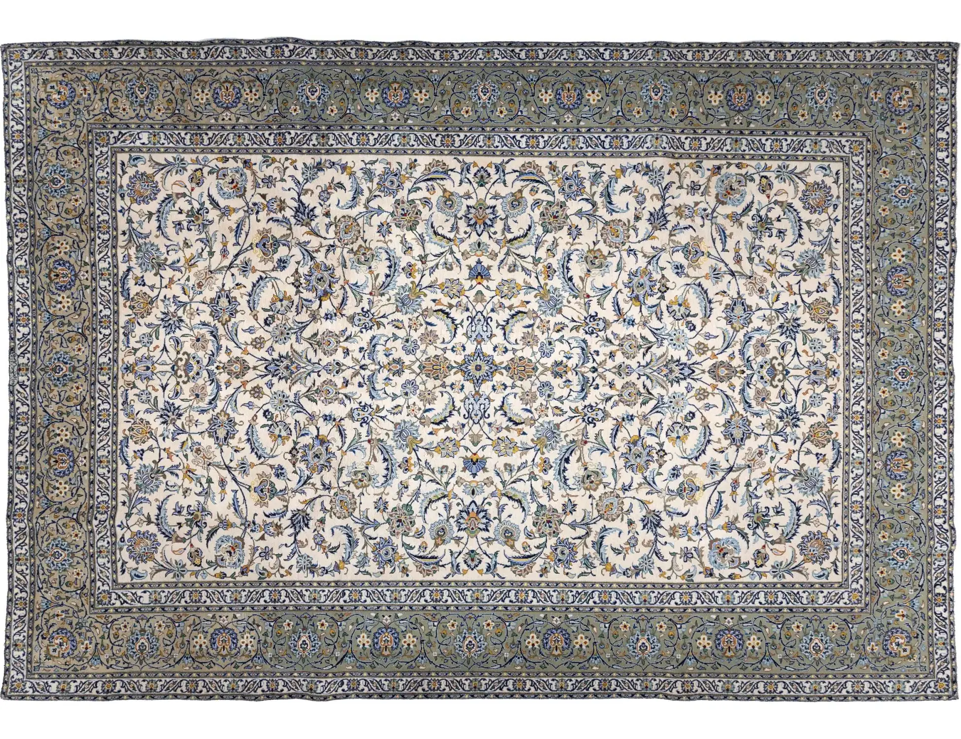 Beige Perzië Kashan Patina 388 x 297 cm
