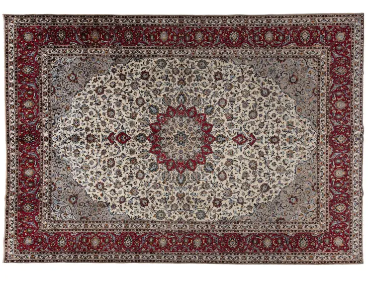 Beige Persan Kashmar Patina 390 x 299 cm