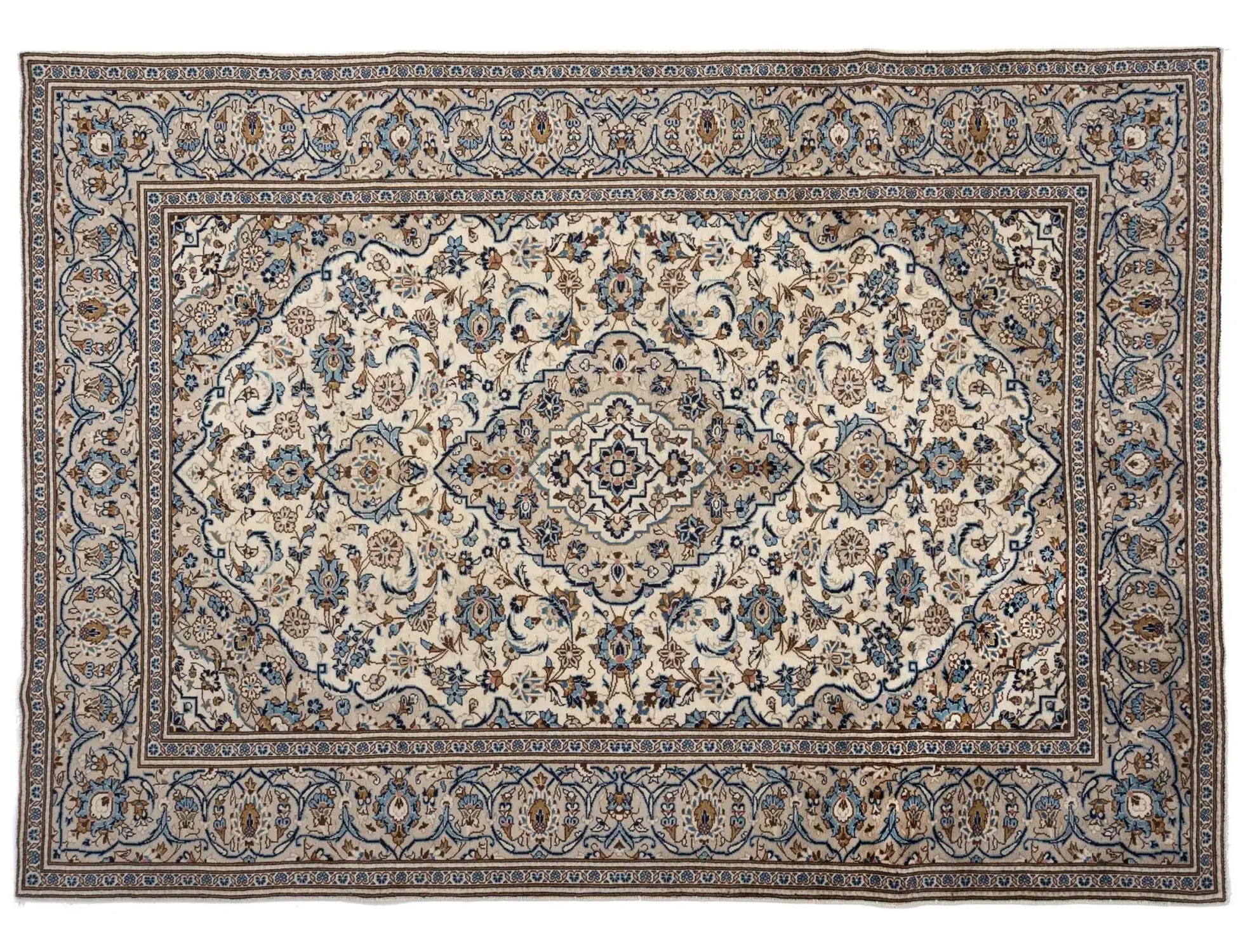 Beige Persa Ardakan Patina 300 x 196 cm - Alfombra única hecha a mano