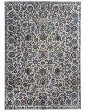 Beige Persan Kashan Patina 407 x 310 cm