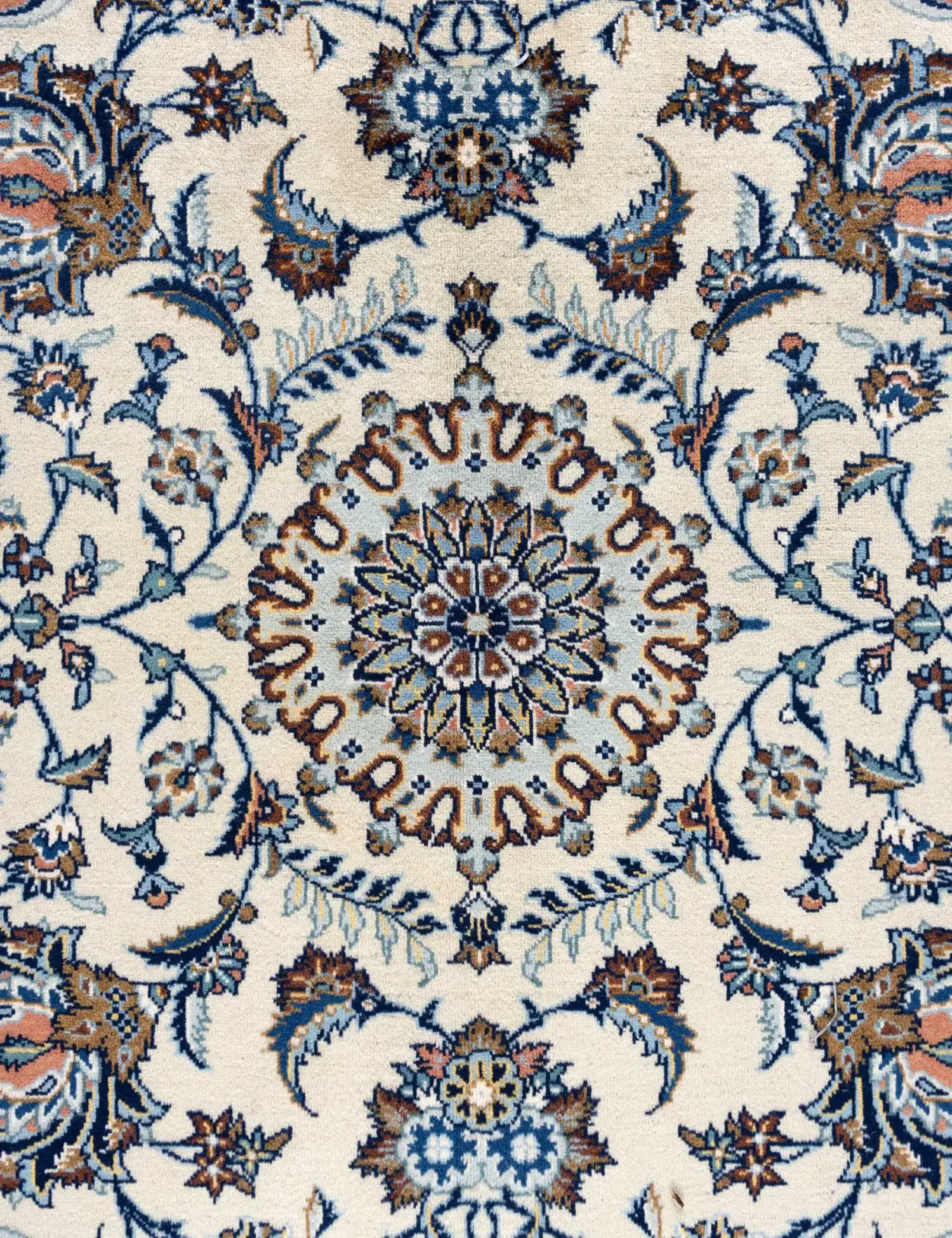 Beige Perzië Kashan Patina 407 x 310 cm - Uniek handgemaakt tapijt