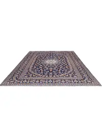 Blå persia Kashan Patina 400 x 293 cm - view 1