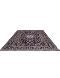 Blå persia Kashan Patina 400 x 293 cm - view 2
