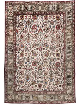 Beige Persan Tabriz Patina 376 x 296 cm