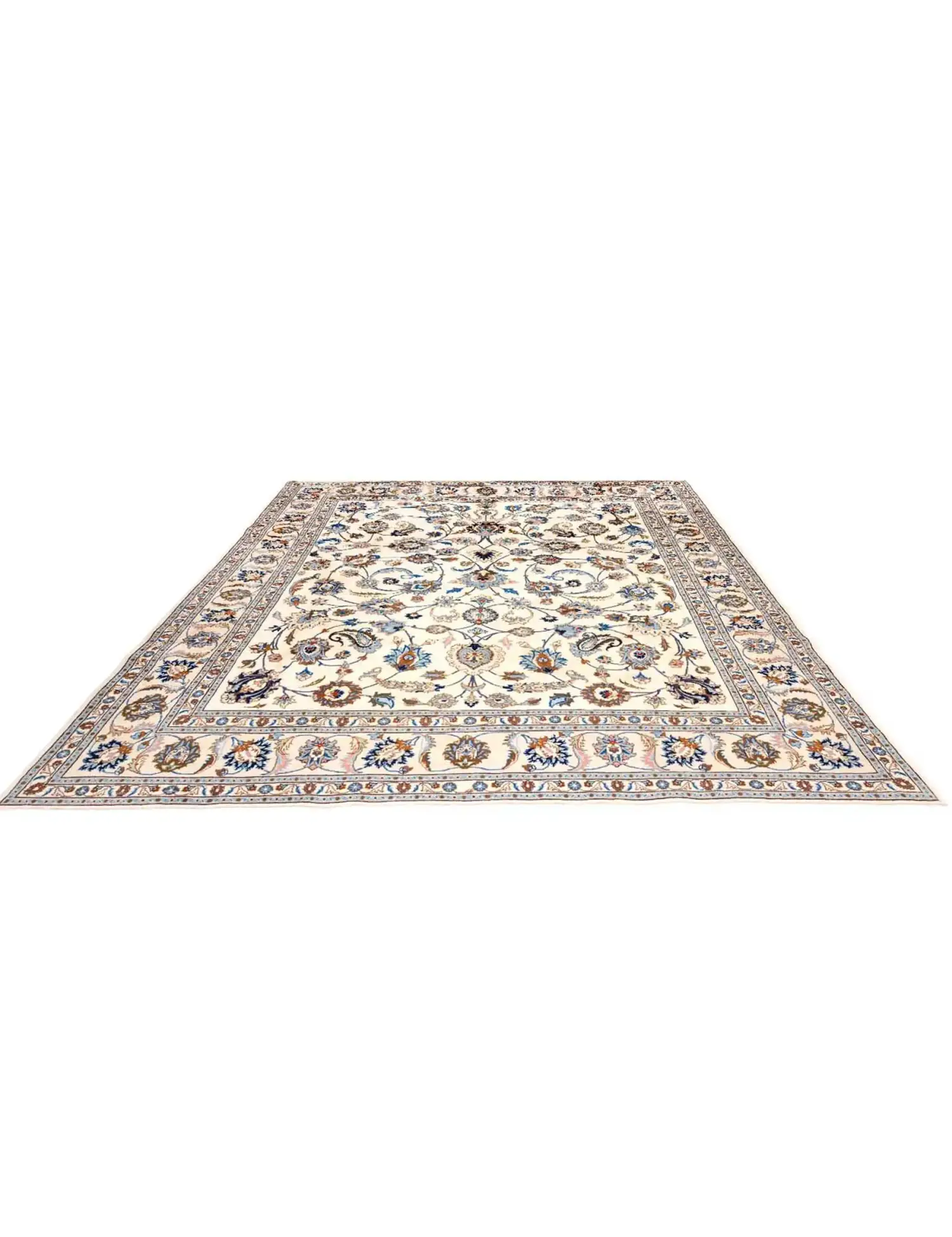Beige Persien Kashmar Patina 316 x 240 cm - Unik handgjord matta