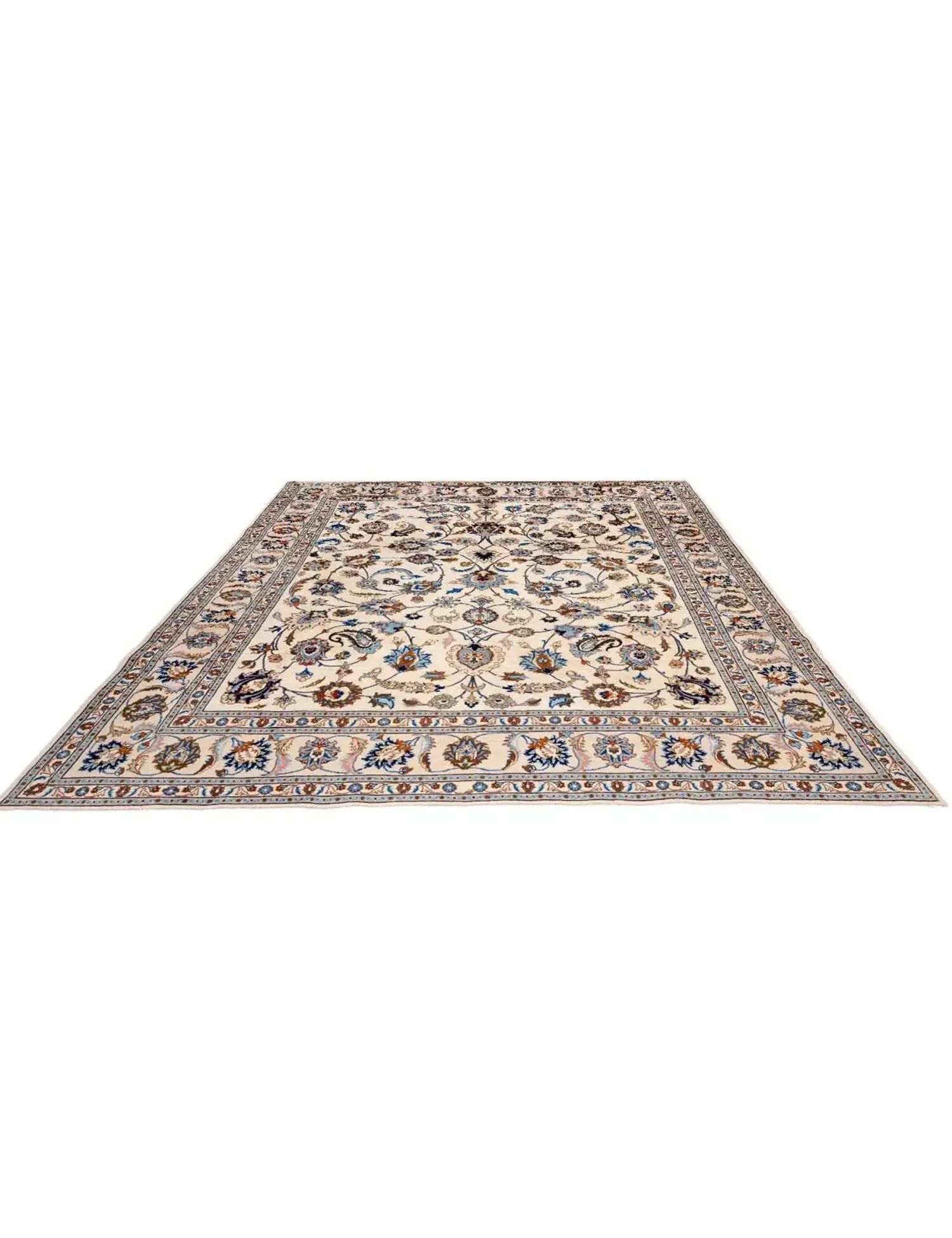 Beige Persien Kashmar Patina 316 x 240 cm - Unik handgjord matta