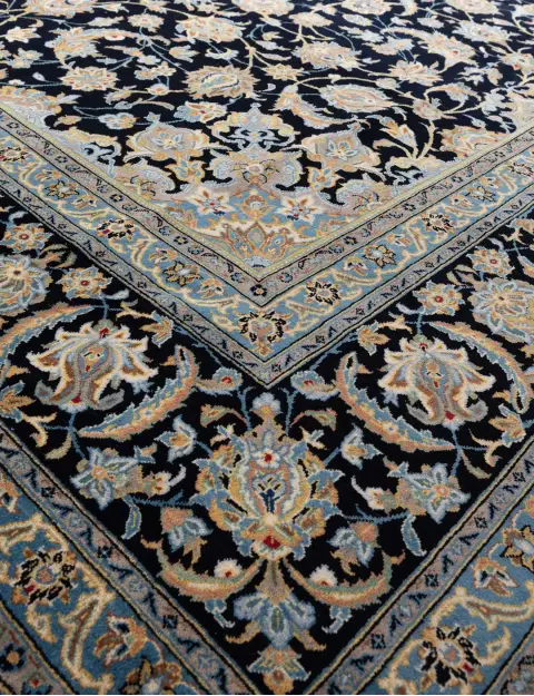 Blå Persia Kashan Patina 402 x 293 cm - view 3
