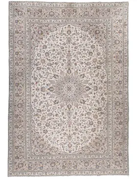 Beige Persan Kashan Patina 390 x 287 cm