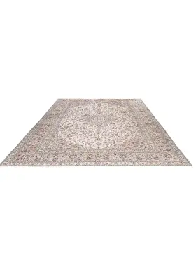Beige Persan Kashan Patina 390 x 287 cm - view 1