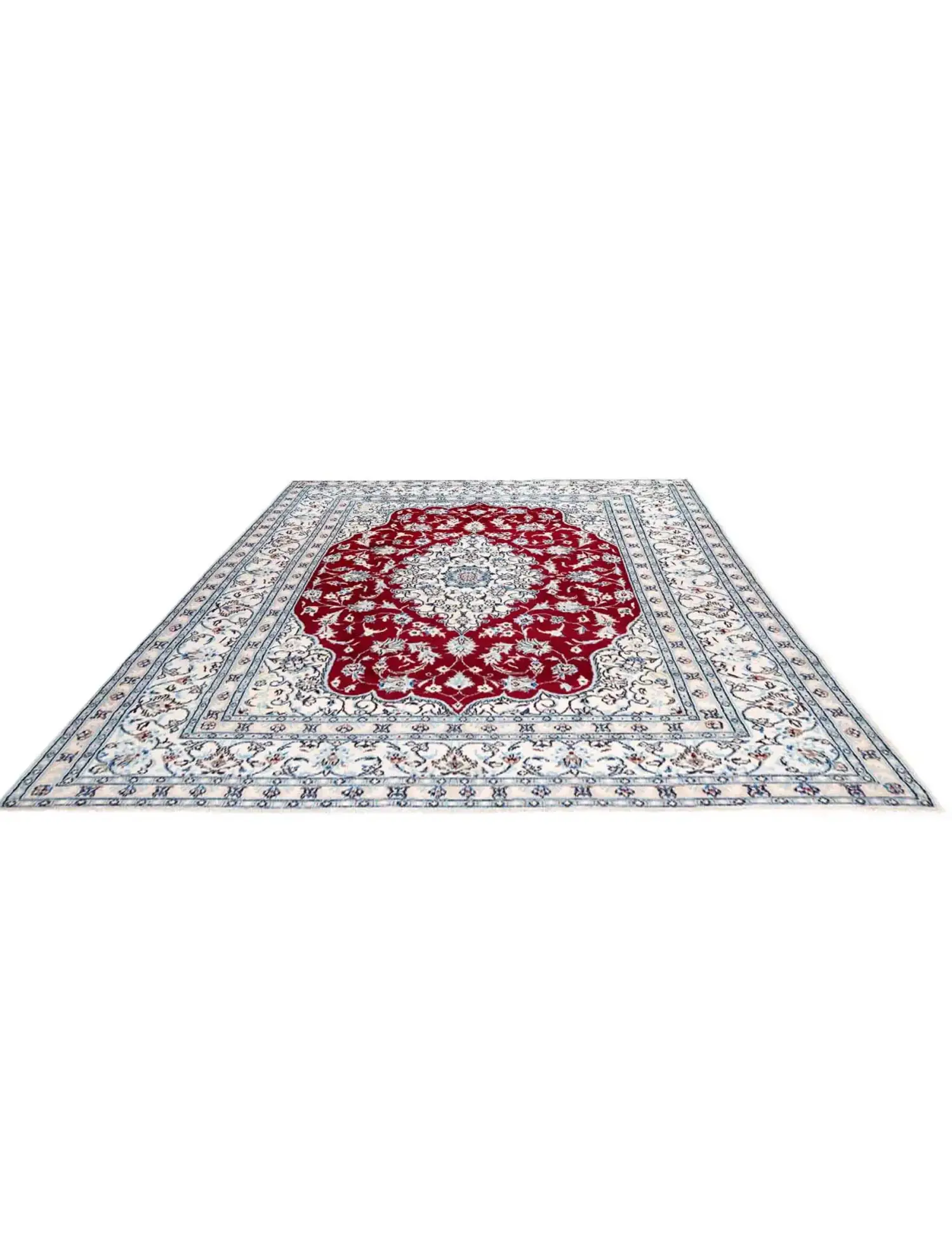 Rød persia Nain 255 x 193 cm - Unikt håndlaget teppe
