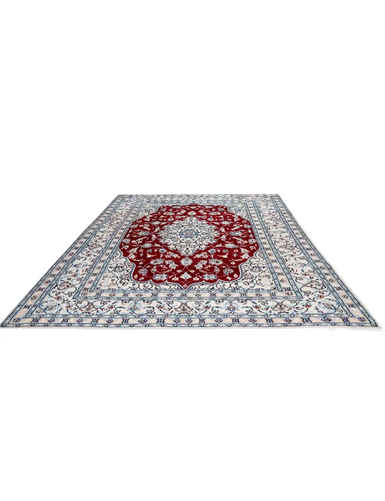 Rød persia Nain 255 x 193 cm - Unikt håndlaget teppe