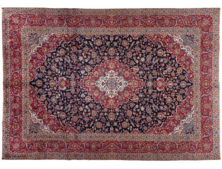 Blu Persiano Kashan Patina 416 x 293 cm