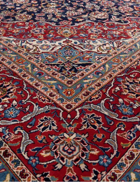Blue Persia Kashan Patina 416 x 293 cm - view 3