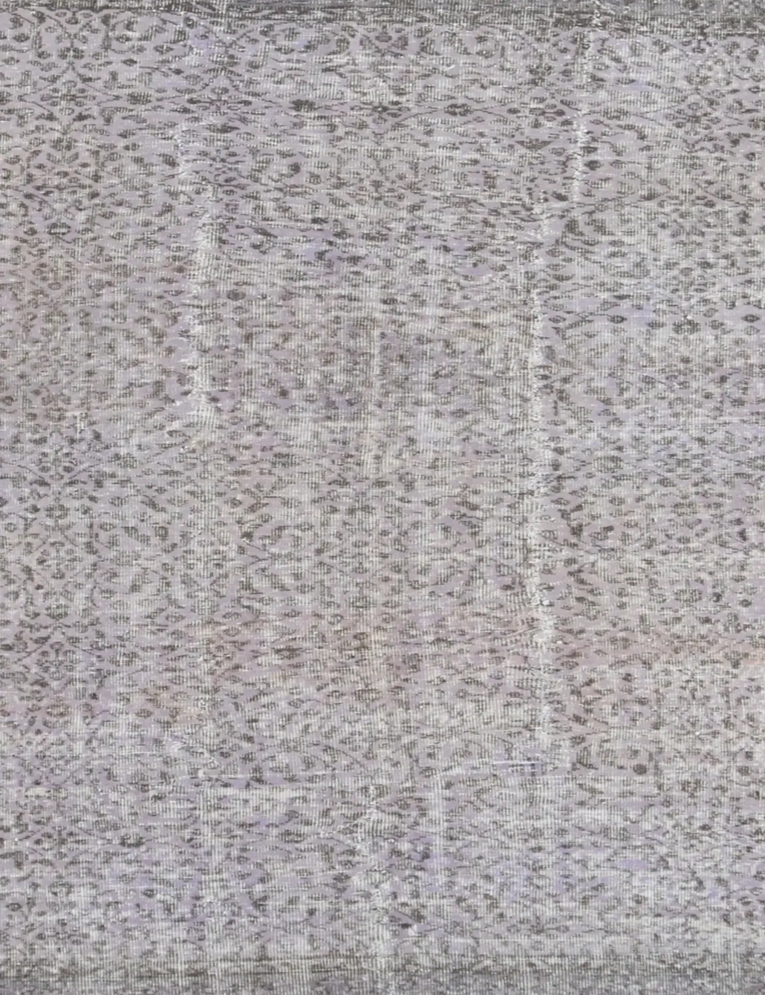 Grau Türkei Vintage Teppich 157 x 157 cm - Einzigartiger handgefertigter Teppich