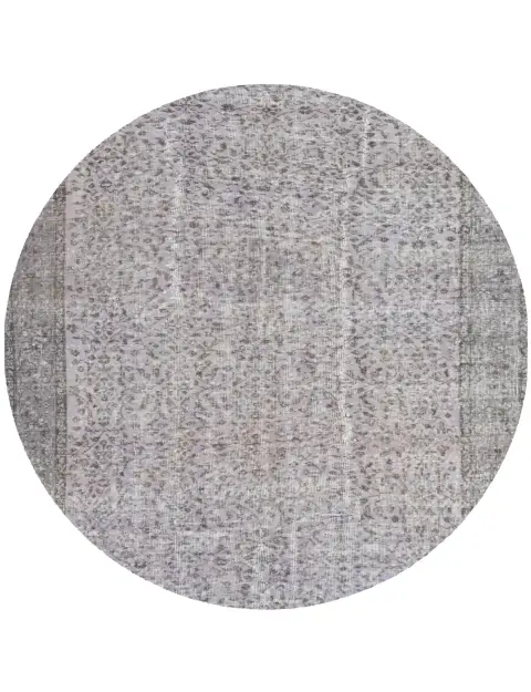 Grigio Turco Tappeto Vintage 157 x 157 cm
