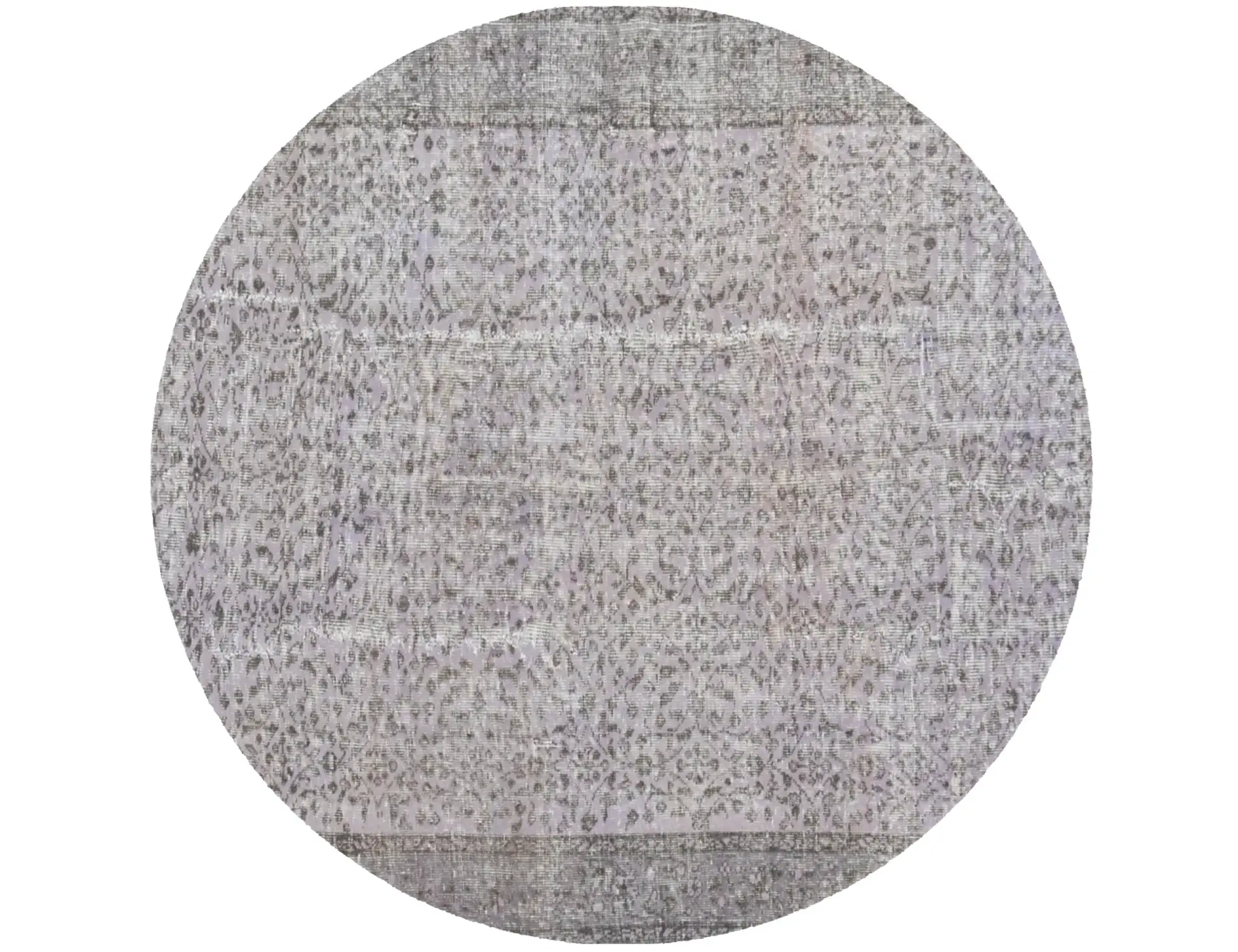 Grau Türkei Vintage Teppich 157 x 157 cm