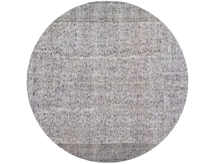 Grau Türkei Vintage Teppich 157 x 157 cm