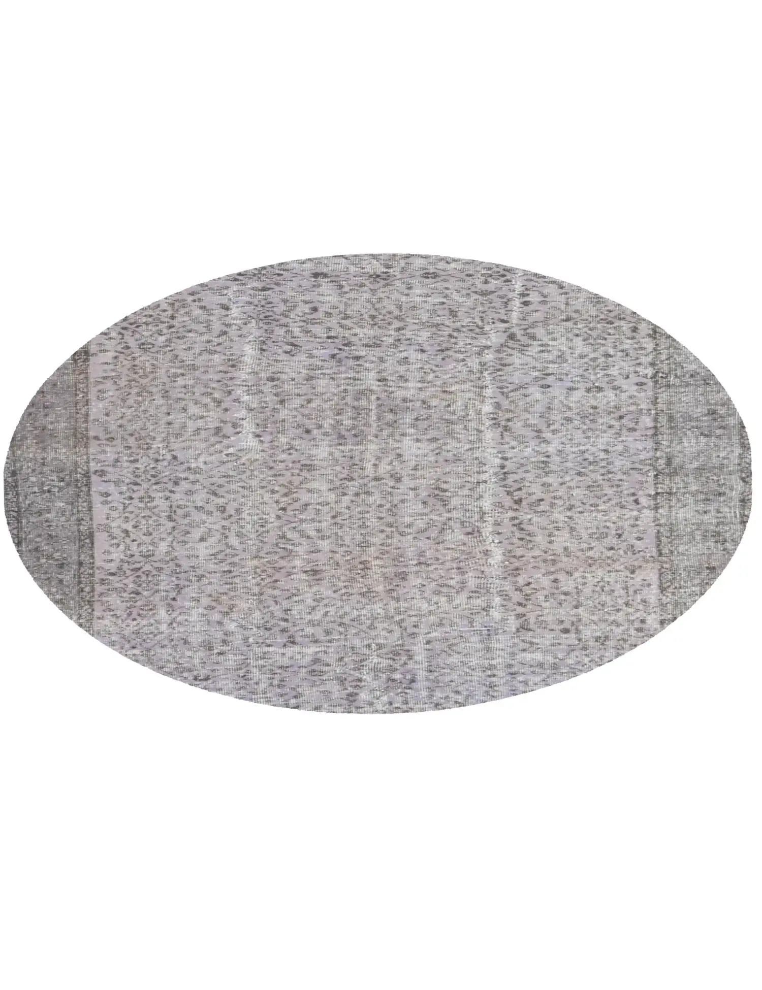 Grau Türkei Vintage Teppich 157 x 157 cm - Einzigartiger handgefertigter Teppich