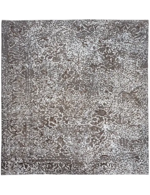 Grijs Perzië Perzisch Vintage Tapijt 228 x 228 cm