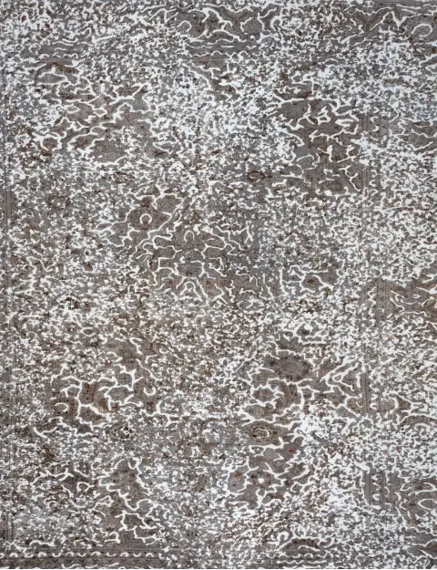 Grijs Perzië Perzisch Vintage Tapijt 228 x 228 cm - view 3