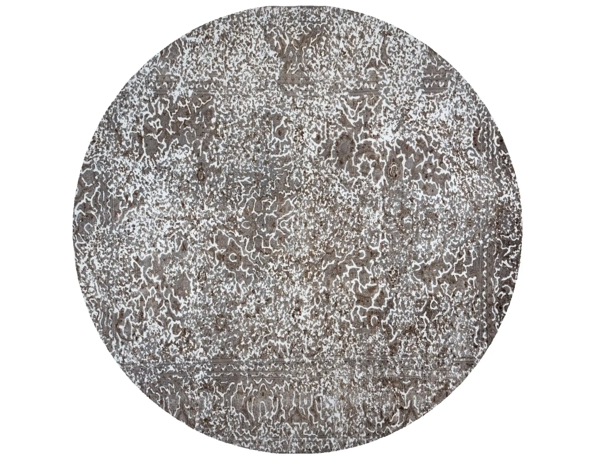 Grau Persien Persischer Vintage Teppich 228 x 228 cm