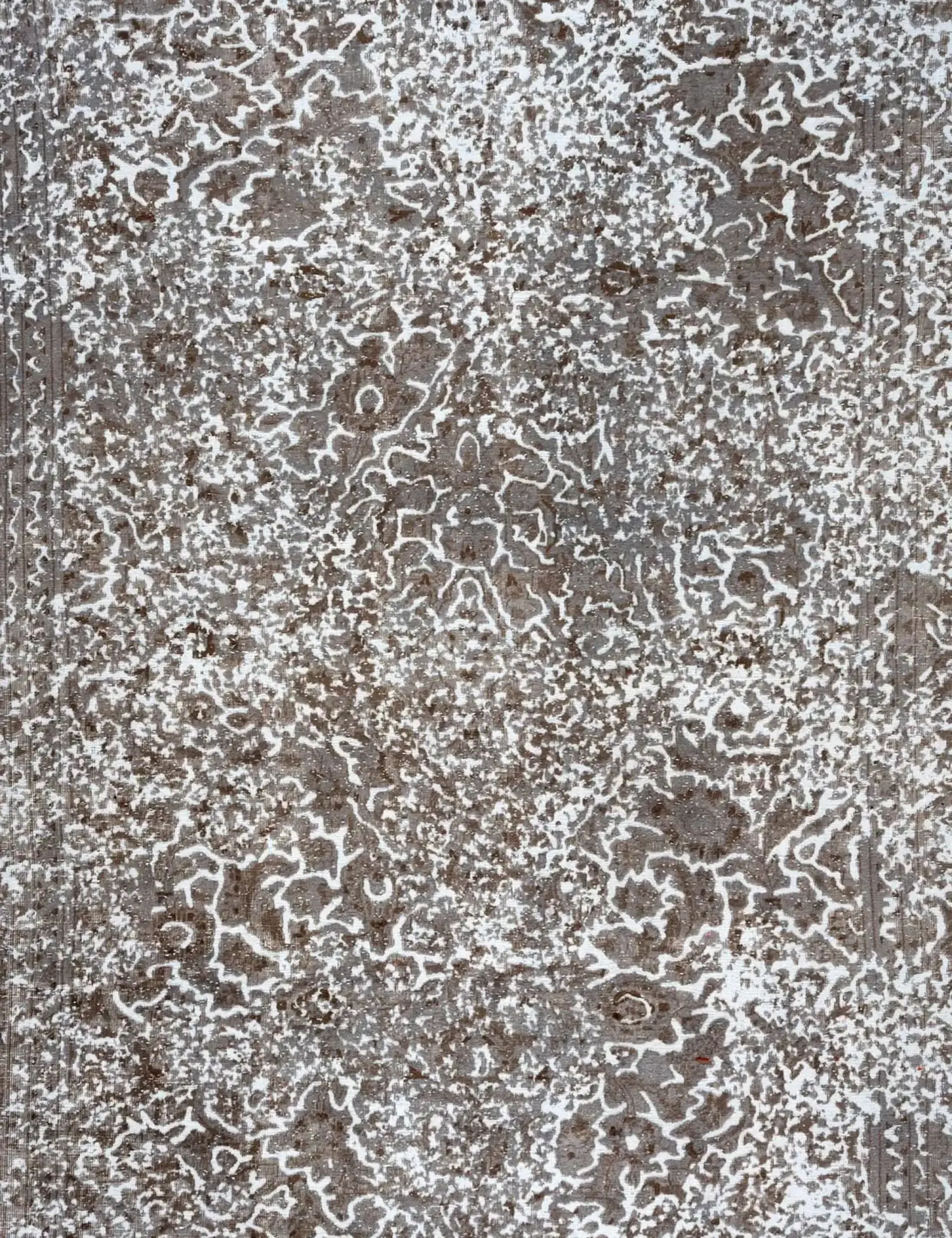 Grau Persien Persischer Vintage Teppich 280 x 228 cm - Einzigartiger handgefertigter Teppich