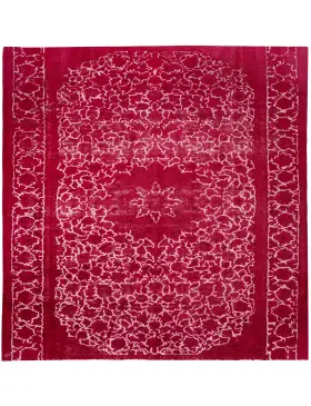 Rot Persien Persischer Vintage Teppich 287 x 287 cm
