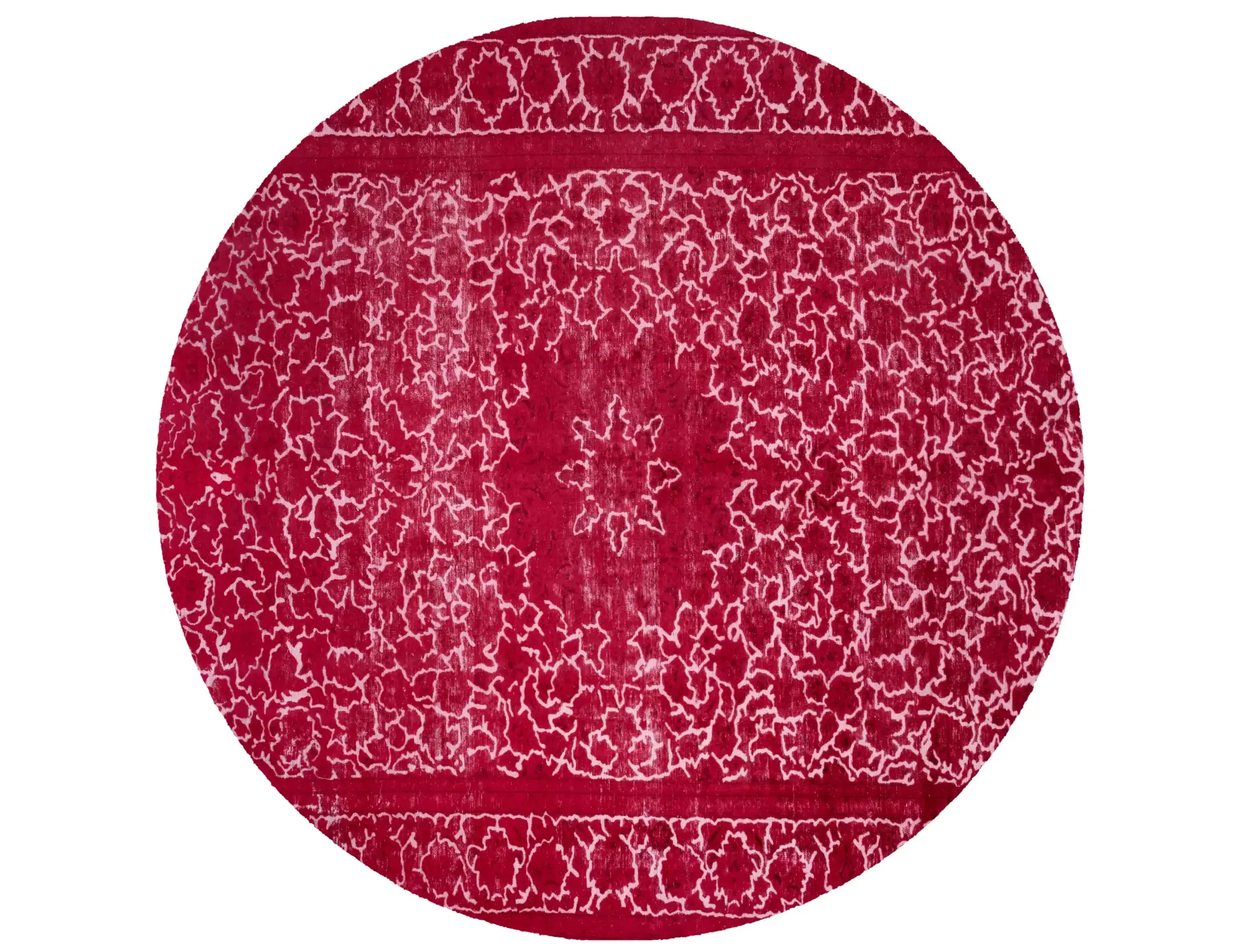 Rot Persien Persischer Vintage Teppich 287 x 287 cm