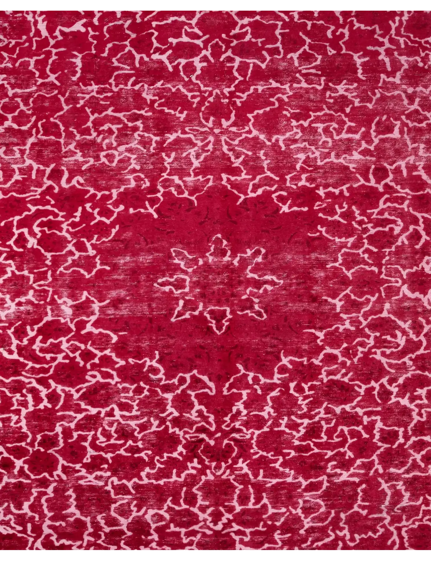 Rot Persien Persischer Vintage Teppich 287 x 287 cm - Einzigartiger handgefertigter Teppich