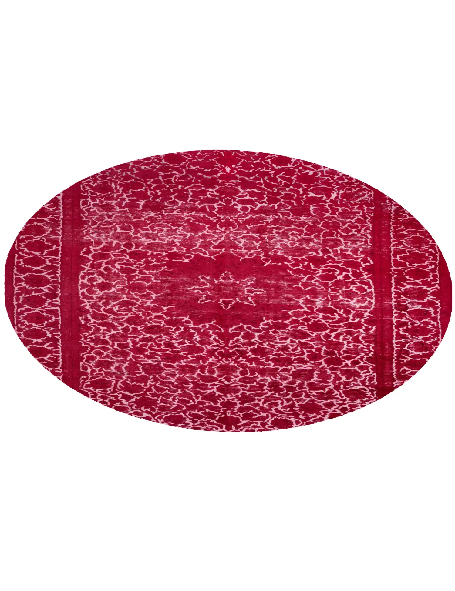 Rot Persien Persischer Vintage Teppich 287 x 287 cm - Einzigartiger handgefertigter Teppich