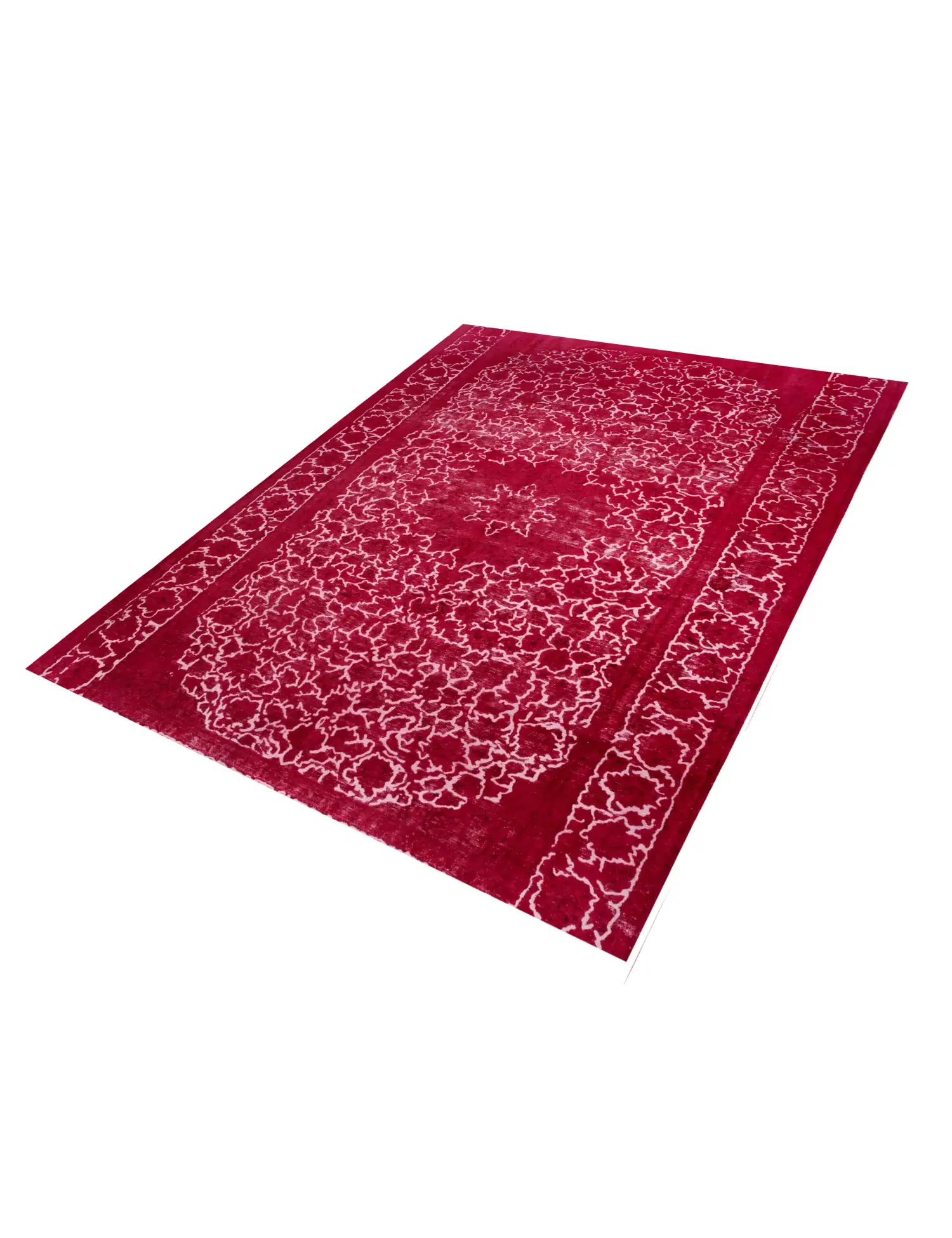 Rot Persien Persischer Vintage Teppich 400 x 287 cm - Einzigartiger handgefertigter Teppich