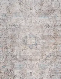 Grau Persien Persischer Vintage Teppich 210 x 210 cm - view 3