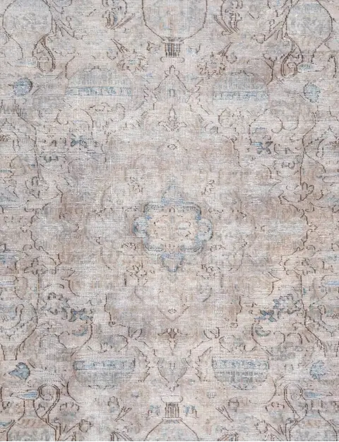 Grijs Perzië Perzisch Vintage Tapijt 210 x 210 cm - view 3