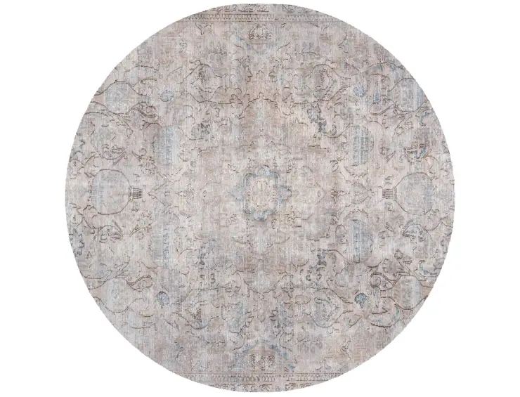 Grau Persien Persischer Vintage Teppich 210 x 210 cm