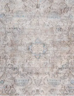 Grau Persien Persischer Vintage Teppich 210 x 210 cm - view 3
