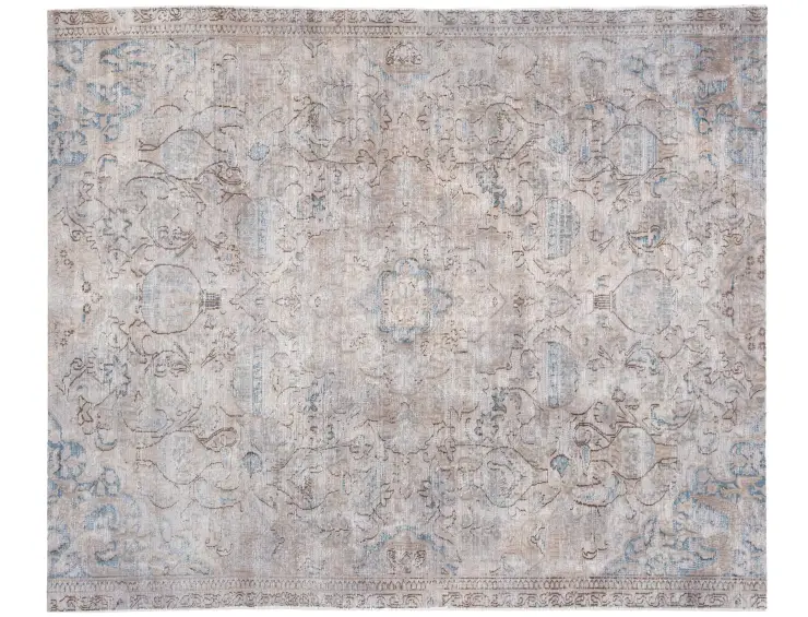 Grau Persien Persischer Vintage Teppich 260 x 210 cm