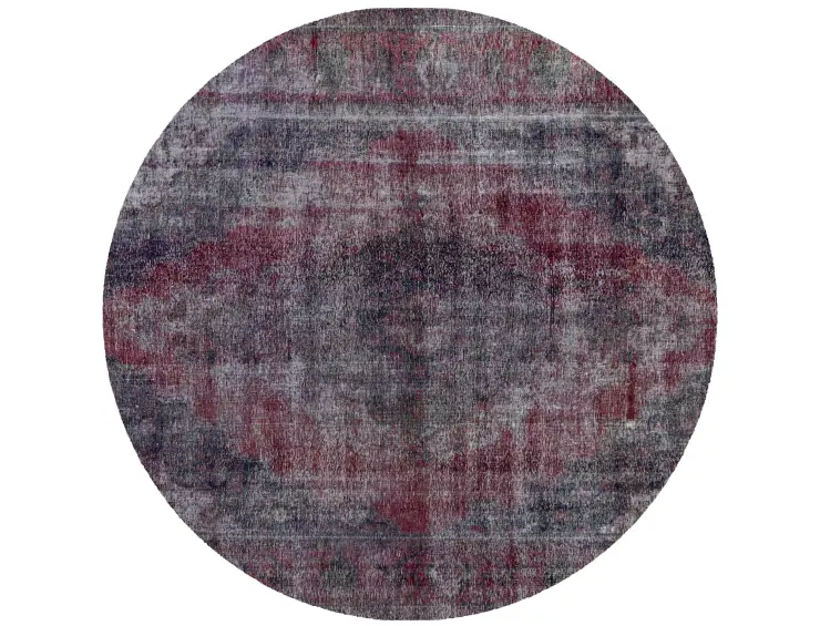 Lila Persien Vintage Teppich 272 x 272 cm