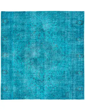 Türkis Türkei Vintage Teppich 161 x 161 cm