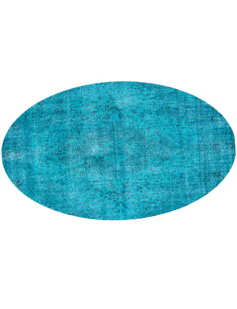 Turchese Turco Tappeto vintage 161 x 161 cm - view 1