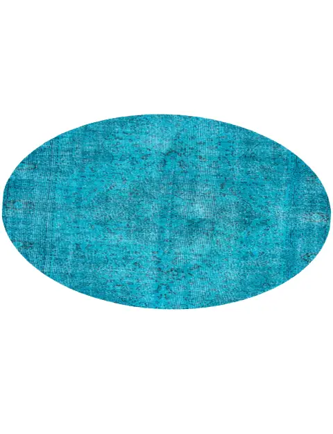 Turchese Turco Tappeto vintage 161 x 161 cm - view 2