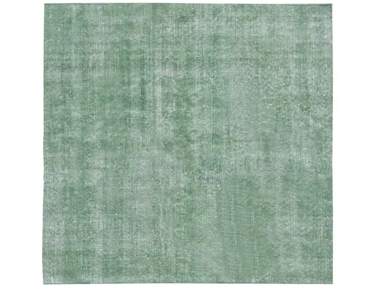 Grün Türkei Vintage Teppich 132 x 132 cm