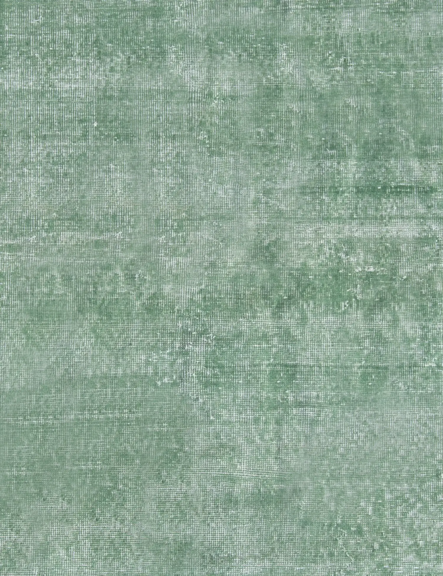 Grün Türkei Vintage Teppich 132 x 132 cm - Einzigartiger handgefertigter Teppich
