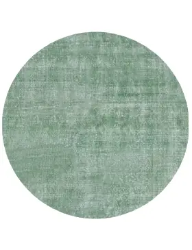Grün Türkei Vintage Teppich 132 x 132 cm