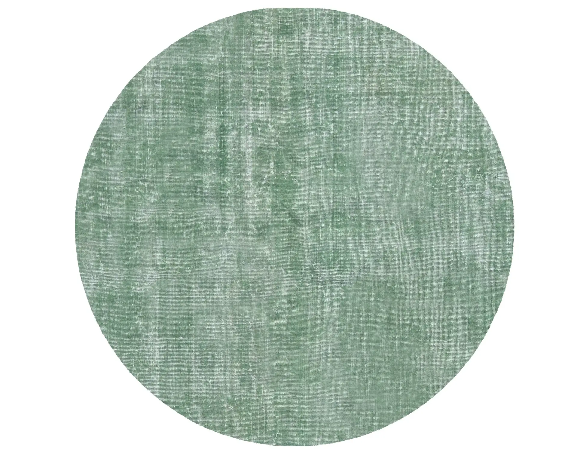 Green Turkey Vintage Carpet 132 x 132 cm