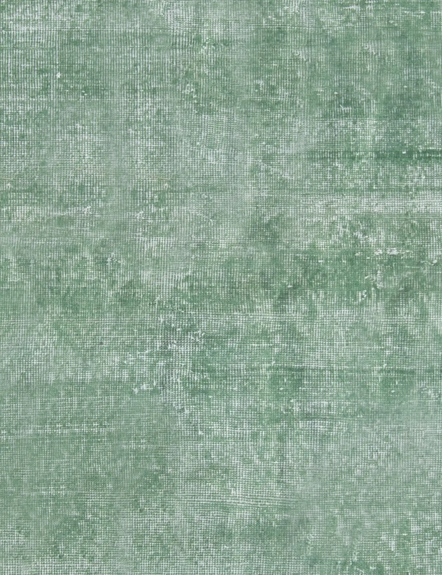 Green Turkey Vintage Carpet 132 x 132 cm - Unique Handmade Carpet