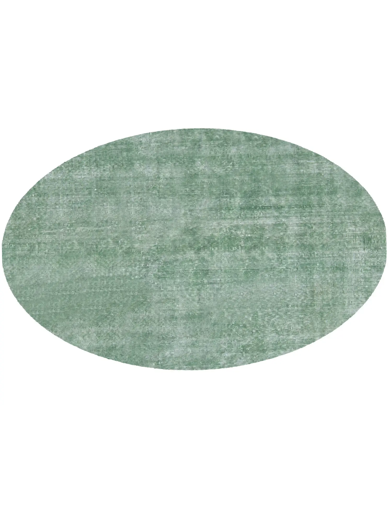Green Turkey Vintage Carpet 132 x 132 cm - Unique Handmade Carpet