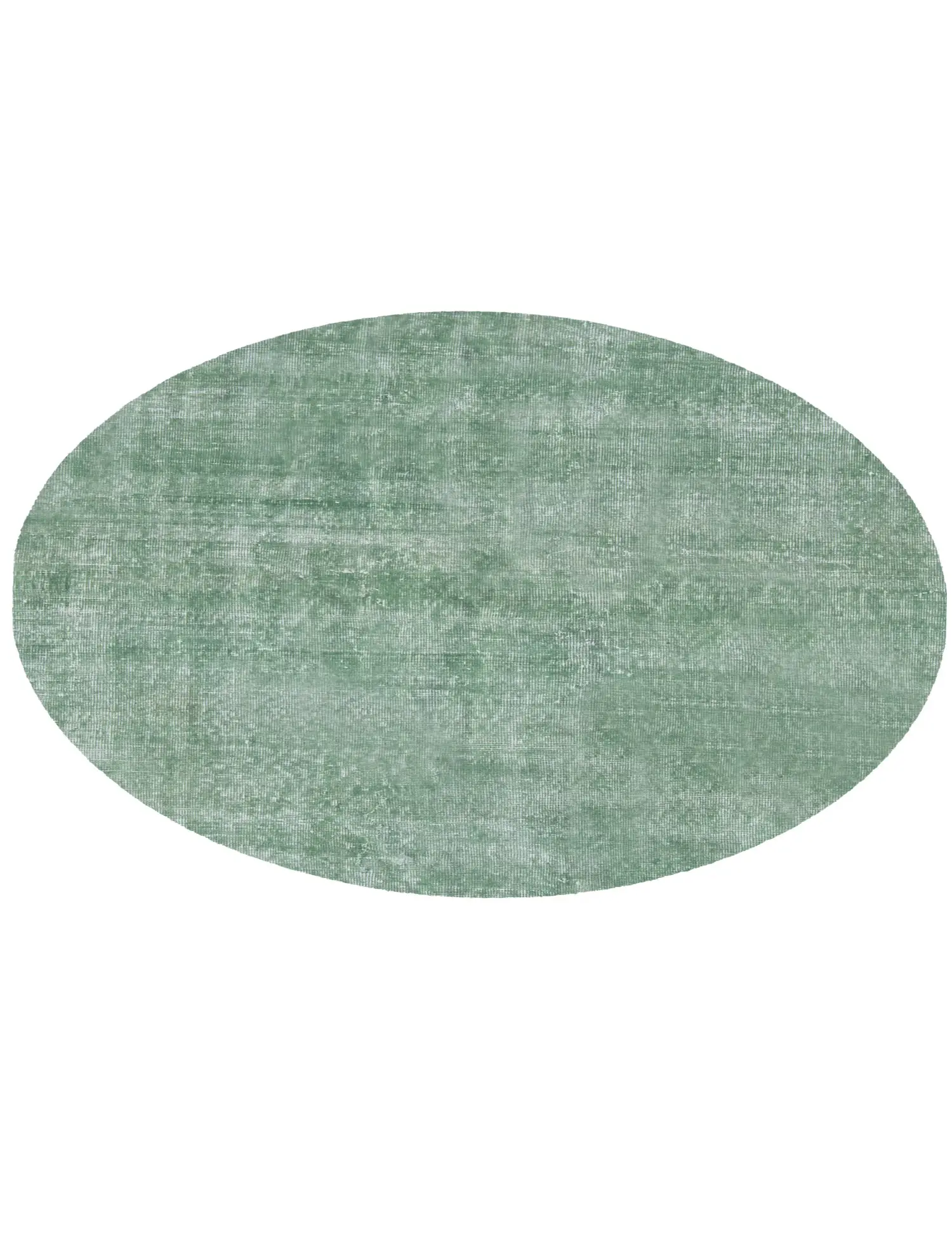 Green Turkey Vintage Carpet 132 x 132 cm - Unique Handmade Carpet