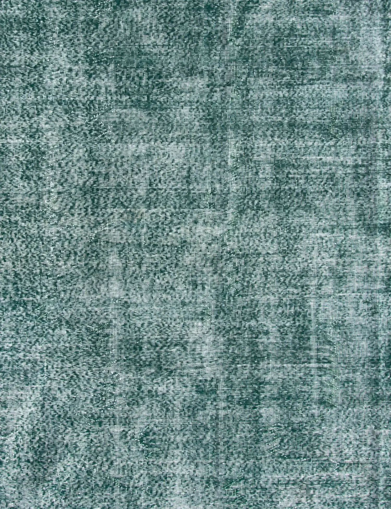 Grün Türkei Vintage Teppich 237 x 237 cm - Einzigartiger handgefertigter Teppich