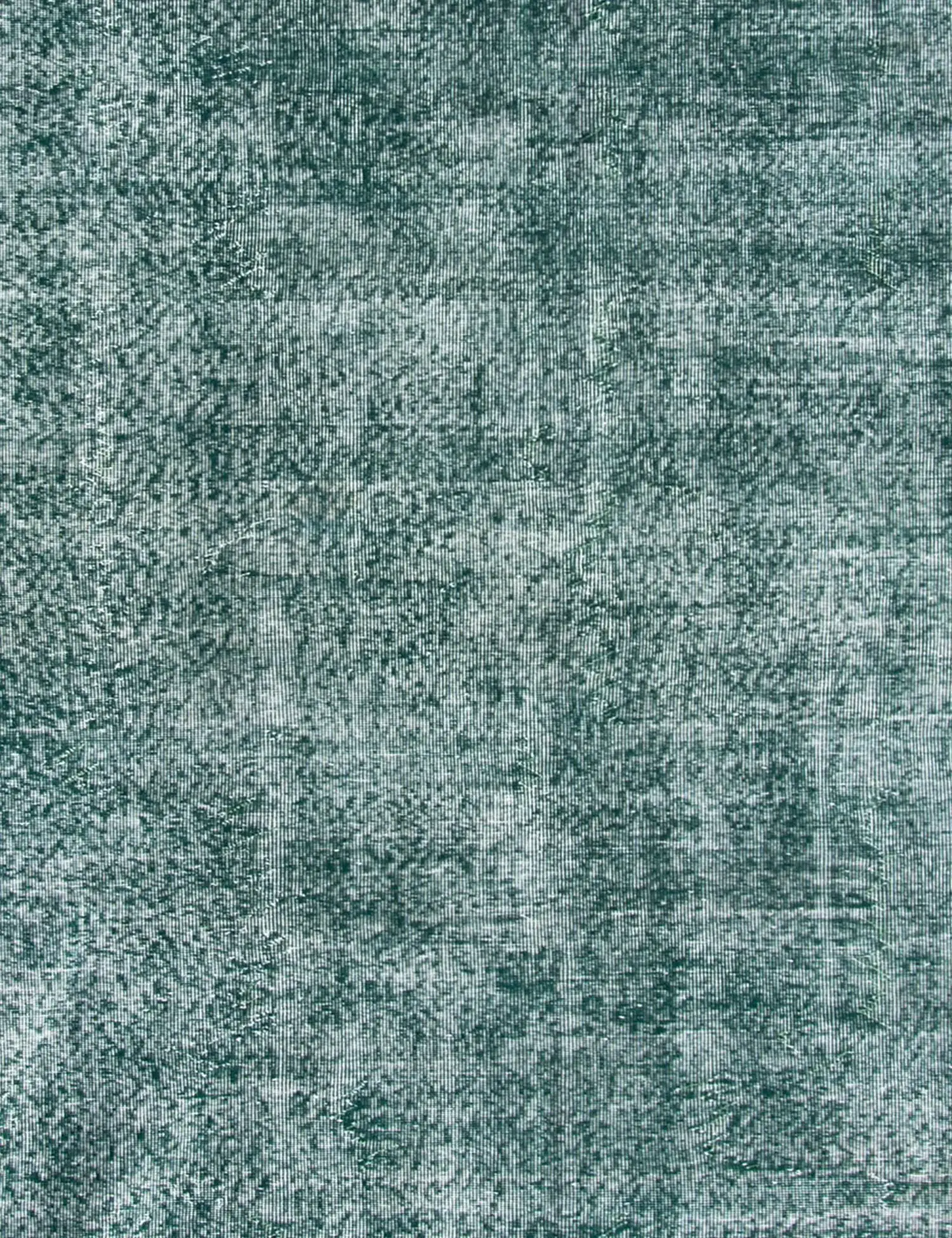 Grün Türkei Vintage Teppich 237 x 237 cm - Einzigartiger handgefertigter Teppich