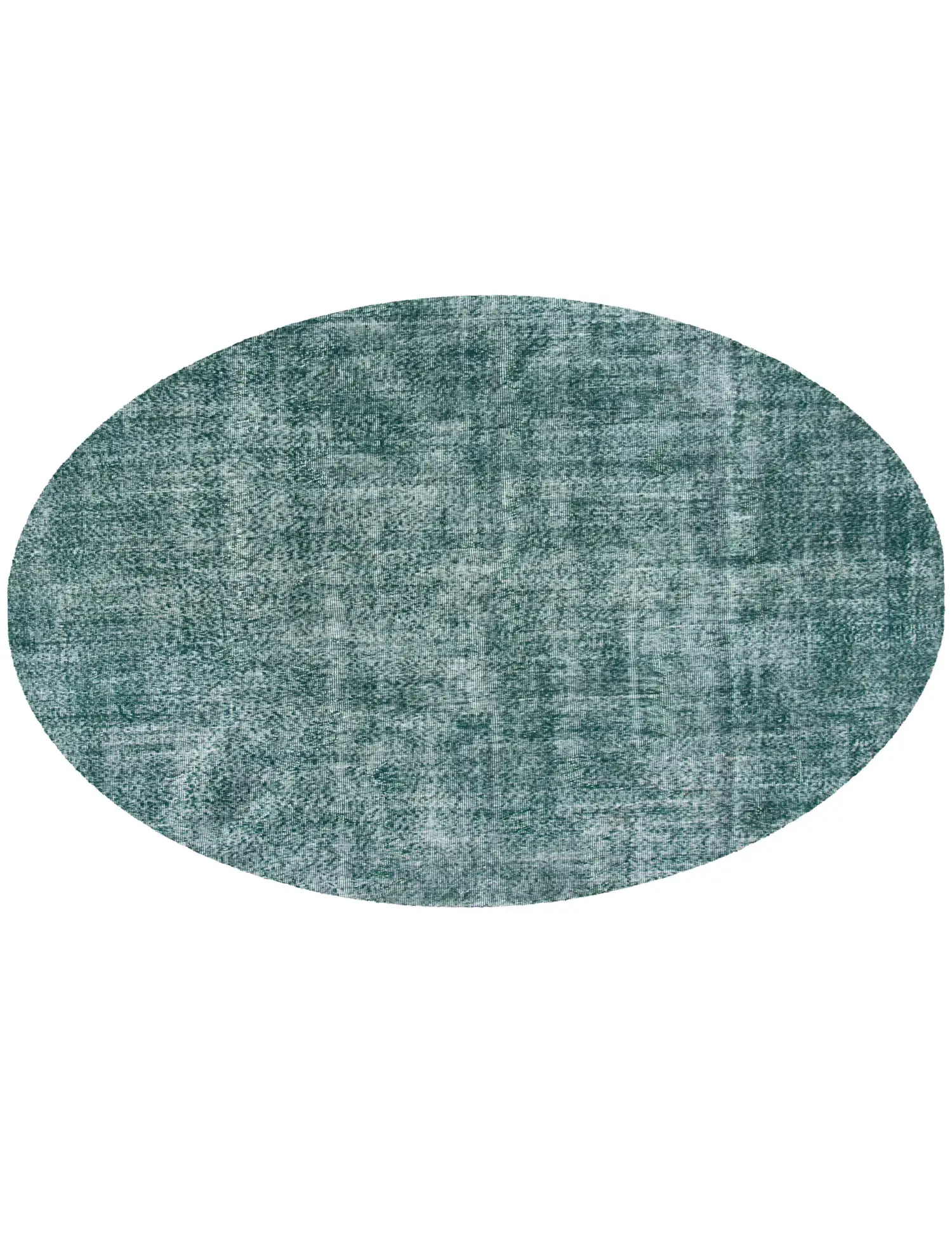 Grün Türkei Vintage Teppich 237 x 237 cm - Einzigartiger handgefertigter Teppich